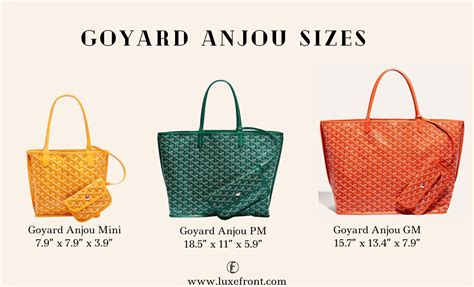 goyard bag pm|goyard pm bag size.